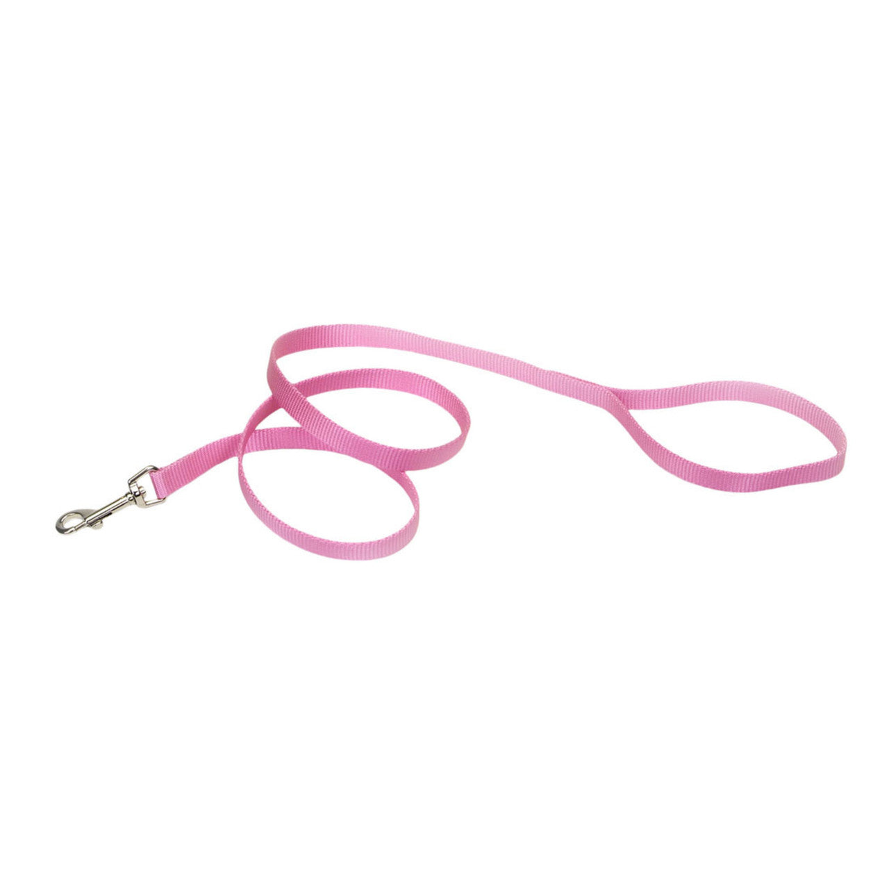 Coastal Single-Ply Nylon Dog Leash Pink Bright 5/8 in x 6 ft