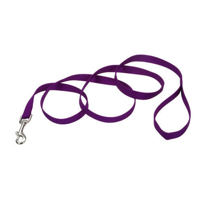 Coastal Single - Ply Nylon Dog Leash Purple 3/4 in x 4 ft