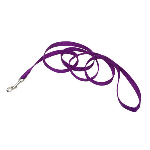 Coastal Single - Ply Nylon Dog Leash Purple 5/8 in x 6 ft