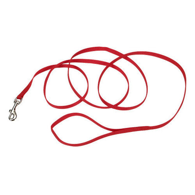 Coastal Single - Ply Nylon Leash Red 3/8x6ft {L + 2} - Dog