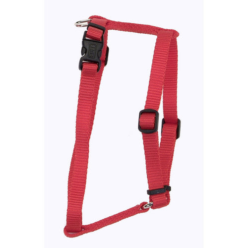 Coastal Standard Adjustable Nylon Dog Harness Red SM 5/8in X 14 - 24in