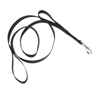 Coastal Style 904H 1’ x 4’ Heavy Weight Nylon Web Lead with Handle Black {L + b}764470 - Dog