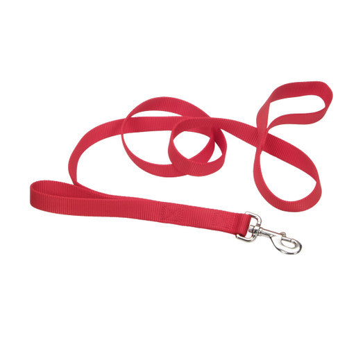 Coastal Style 906H 1’ x 6’ Heavy Weight Nylon Training Lead with Handle Red {L + 1} 764484 - Dog