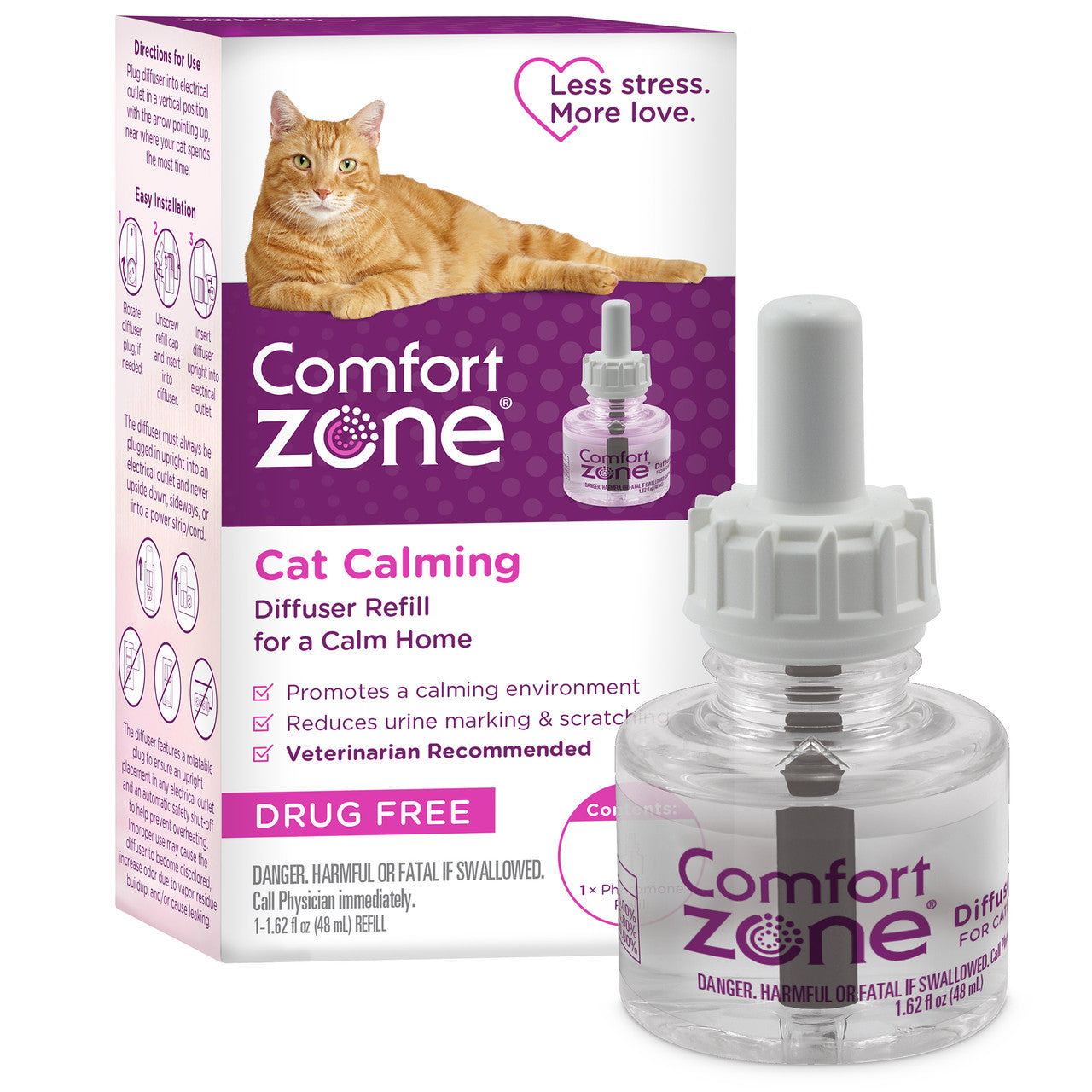 Comfort Zone Calming Diffuser Refill 1 Pack 48 ml 30 Day Use