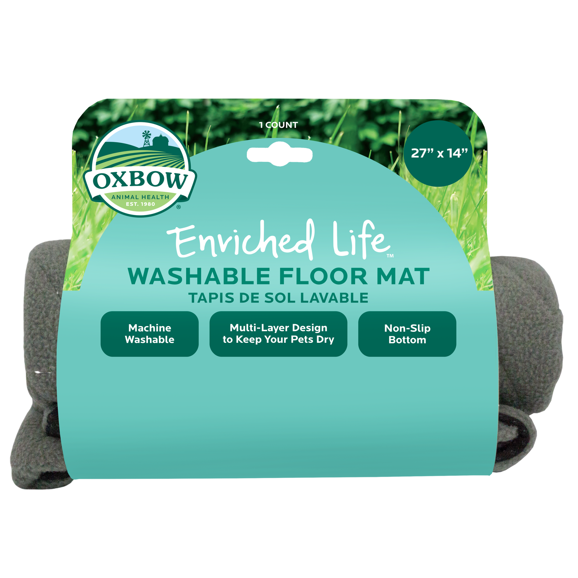Oxbow Animal Health Enriched Life Washable Floor Mat 27In X 14 in 744845967837