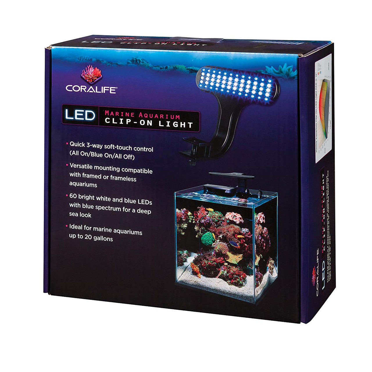 Coralife Clip-On Marine Aquarium LED Light Fixture