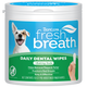 TropiClean Fresh Breath Daily Dental Wipes 50 ct 645095008748