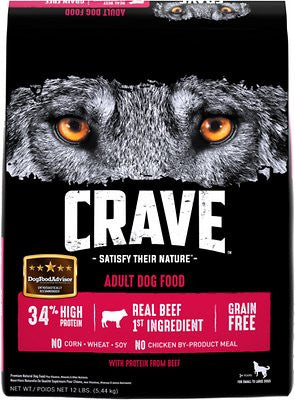 Crave Beef Dry Dog Food 12lb