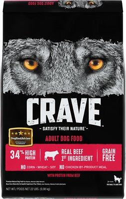 Crave Beef Dry Dog Food 22lb