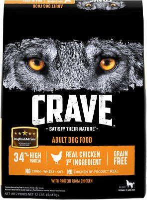 Crave Chicken Dry Dog Food 12lb