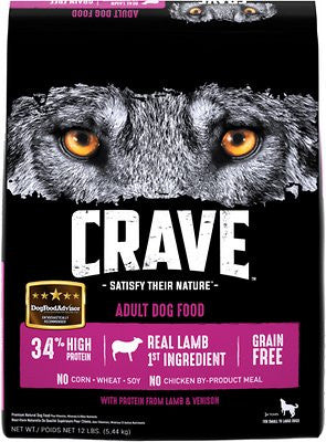 Crave Lamb and Venison Dry Dog Food 12lb