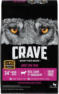 Crave Lamb and Venison Dry Dog Food 22lb