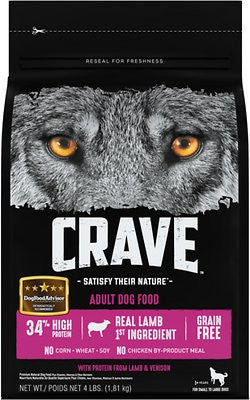 Crave Lamb and Venison Dry Dog Food 4lb