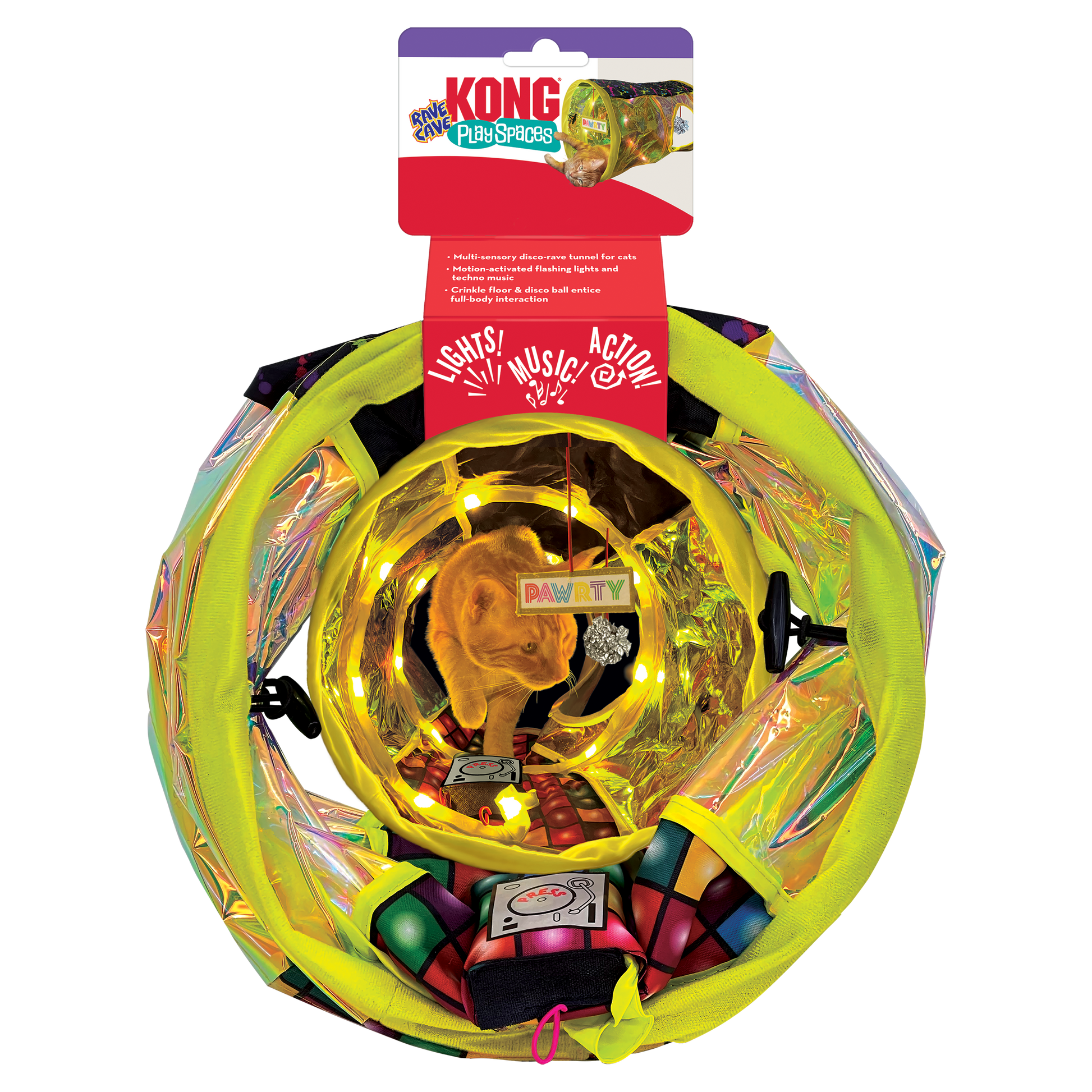 KONG Play Spaces Rave Cave Cat Toy 035585524160