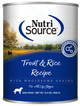 NutriSource Canned Dog Food Trout & Rice 12ea/12.3 oz 073893021100
