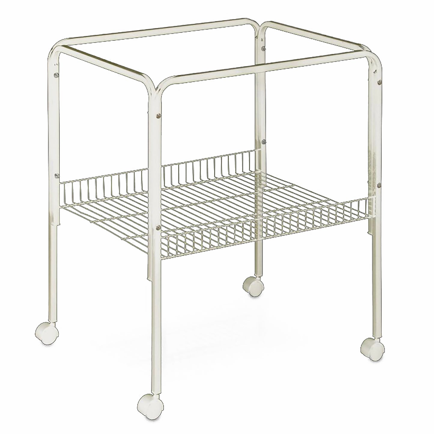 A & E Cages Universal Stand White 2ea/2 pk 644472010879