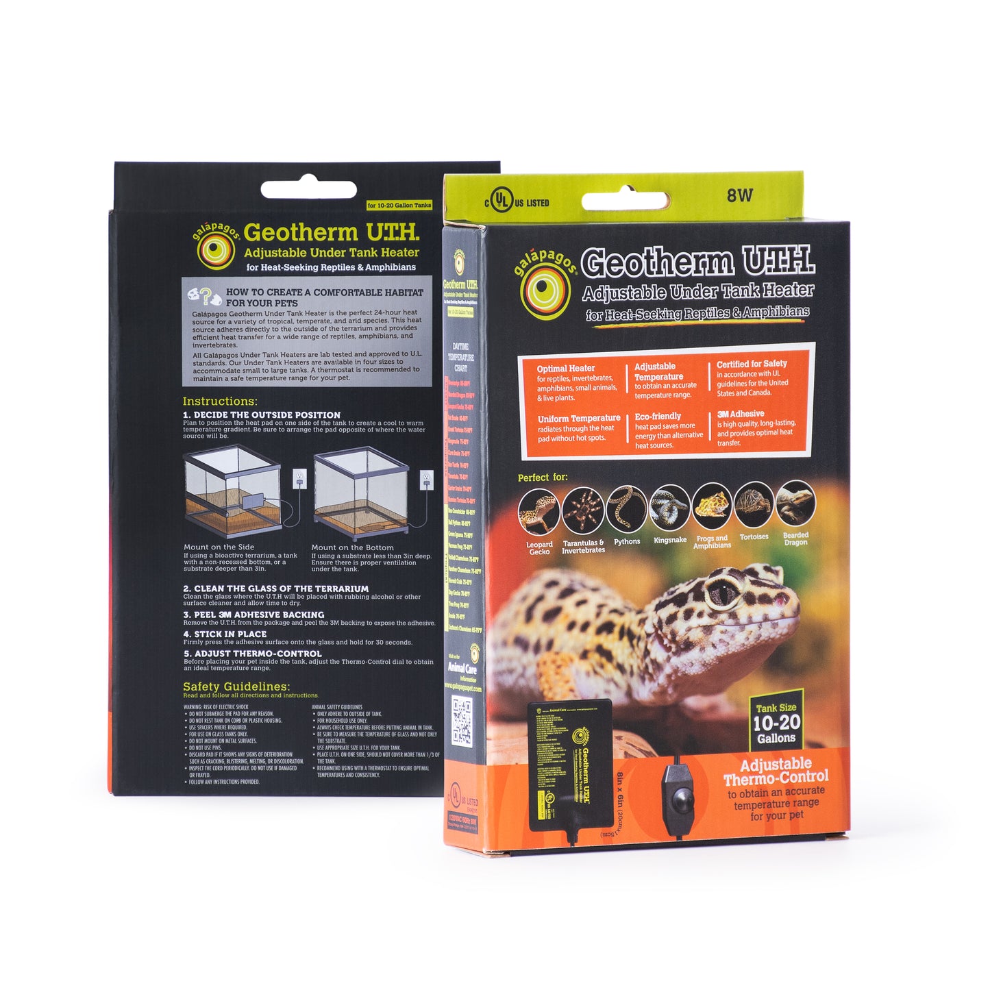 Galapagos Gapagos Geotherm Under Tank Heater 8W 10-20 gal 759834057017