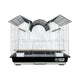 A & E Cages Happy Beaks 2-Tone Triple Top Bird Cage Black & White 2ea/26In X 14In X 23 in, 2 pk 644472009170