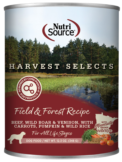 NutriSource Harvest Selects Canned Dog Food Field & Forest 12ea/12.3 oz 073893020400