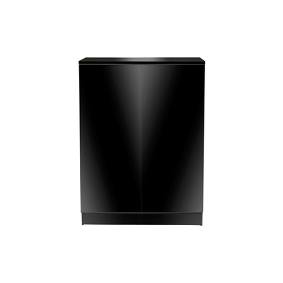 Aquatop Forza Premier 2-Door Cabinet for Rimmed Tanks Black 24.5In X 13.7In X 31.5 in 810146750055