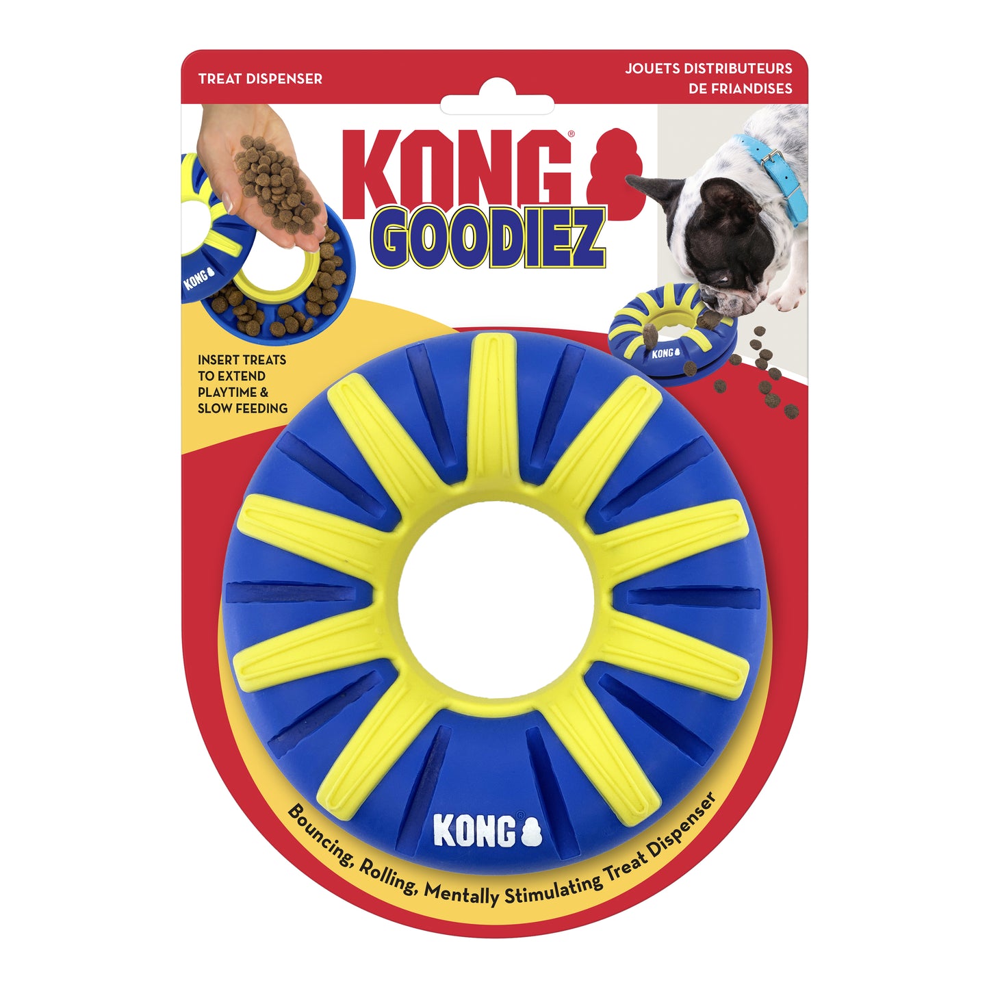 KONG Goodiez Treat Dispenser Ring Dog Toy Medium 035585509181