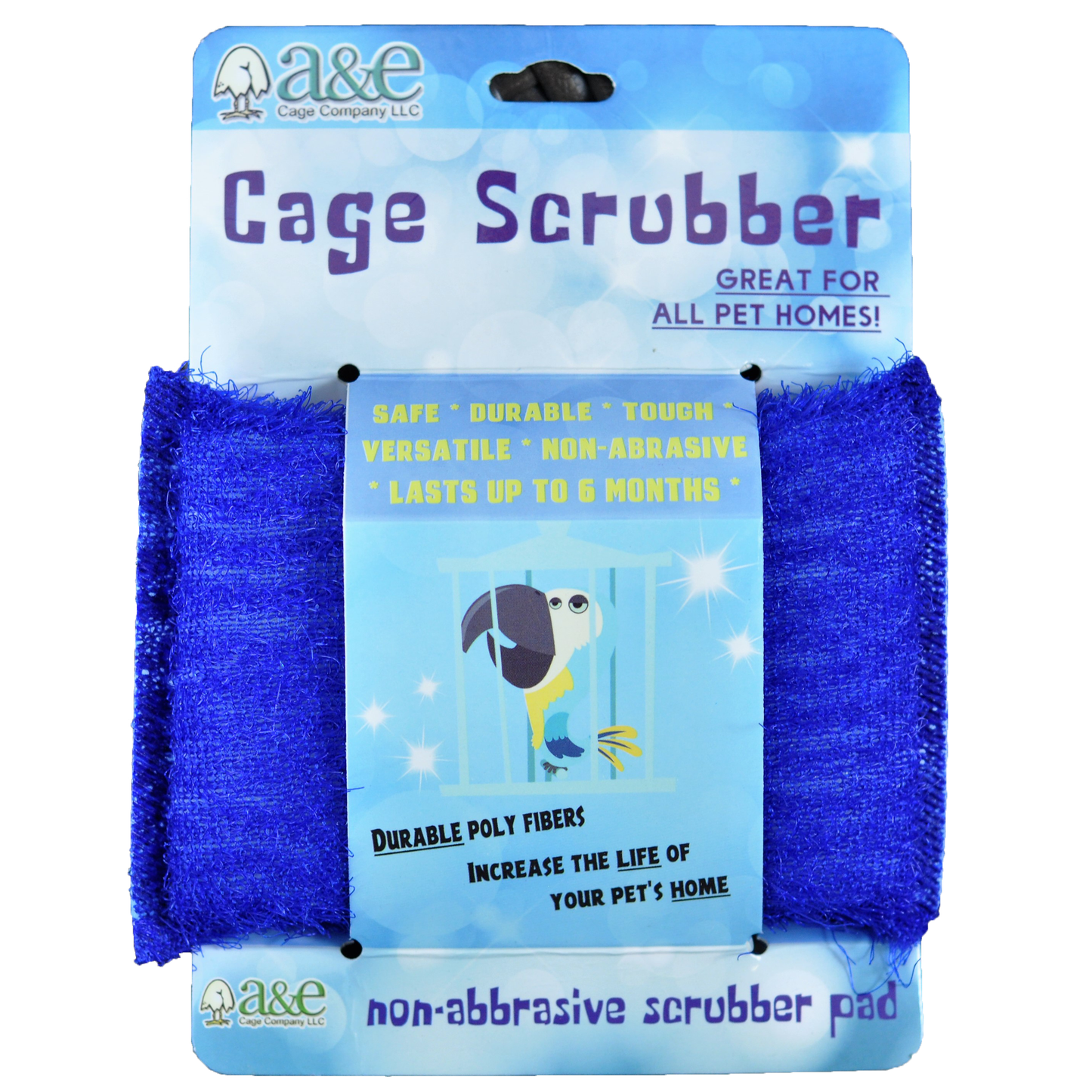 A & E Cages Bird Cage Cleaning Scrub Pad 644472008524