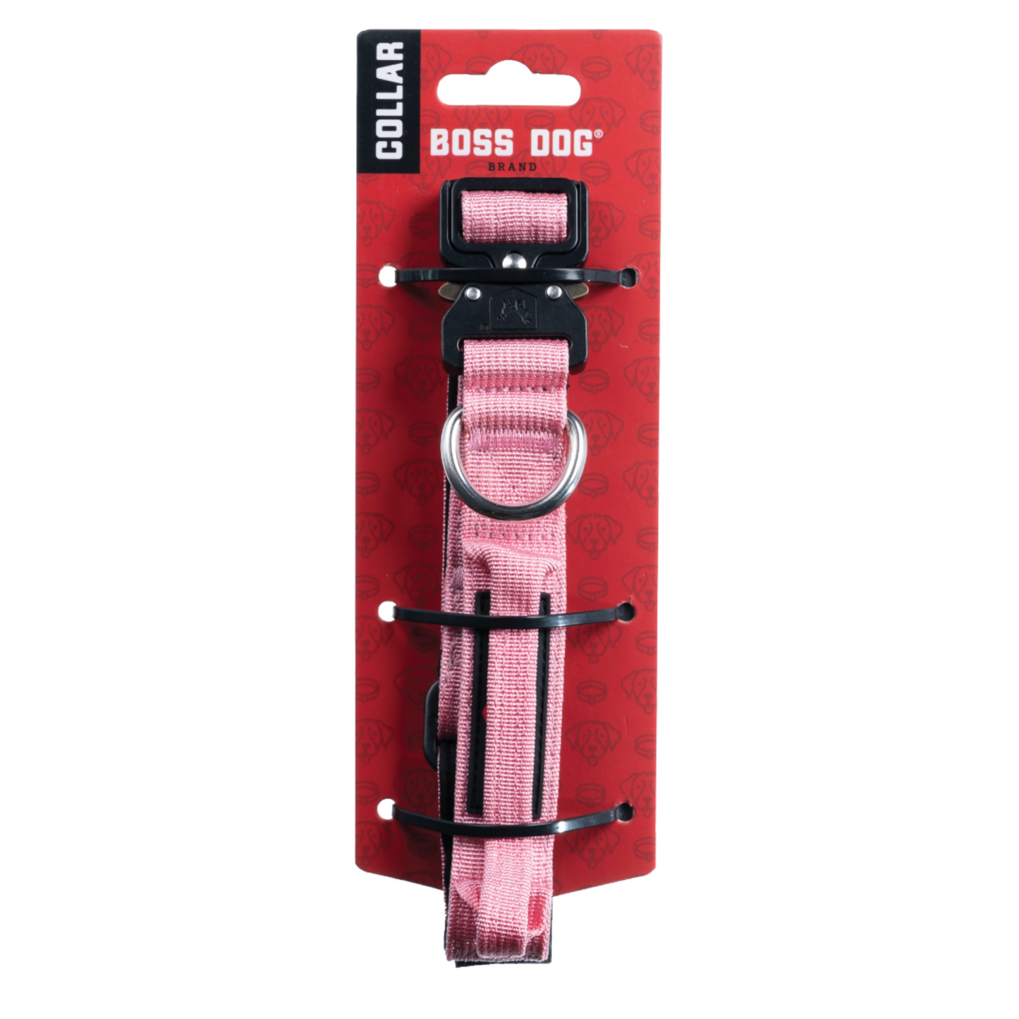 Boss Dog Tactical Adjustable Dog Collar Pink Small, 13-16 in 850010391229