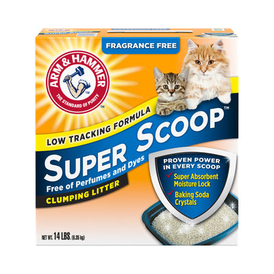 Arm & Hammer Super Scoop Clumping Unscented Cat Litter 14 lb