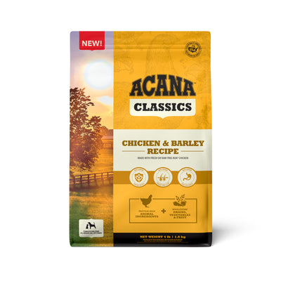 Acana Classics Dry Dog Food Chicken & Barley 4 lb 064992724849