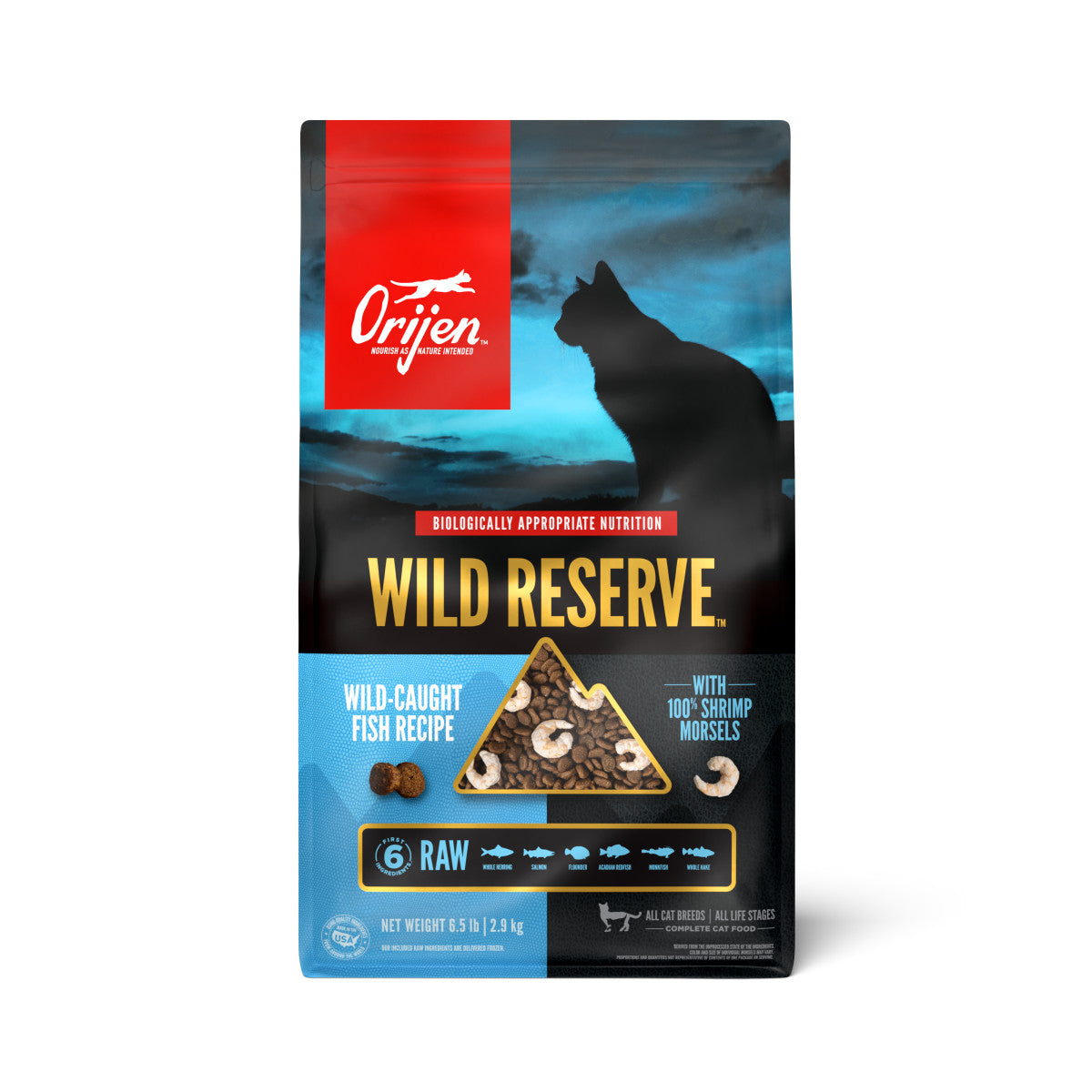 Orijen Wild Reserve Dry Cat Food Wild-Caught Fish Recipe 6.5 lb 064992726379