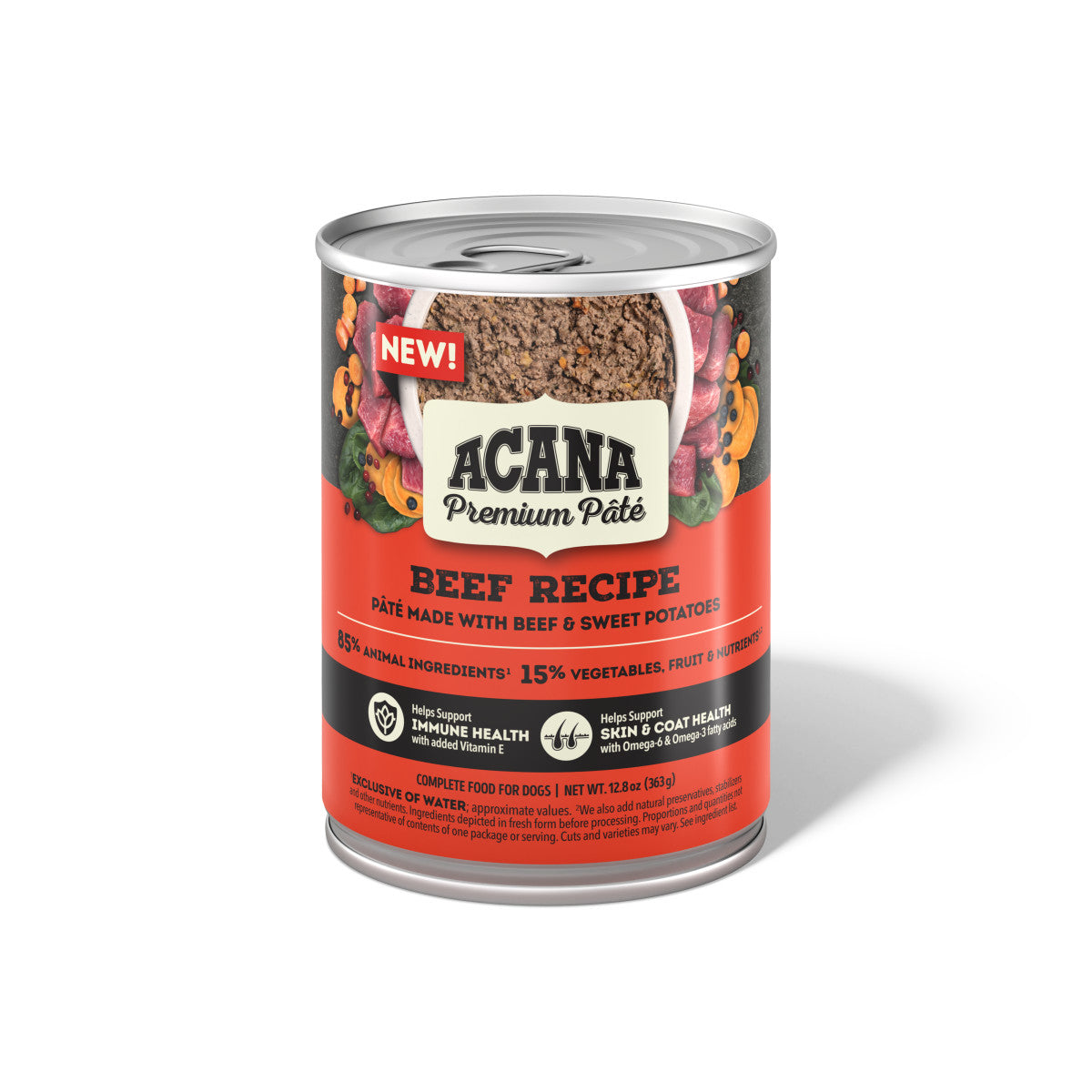 Acana Premium Pâté Canned Dog Food Beef 12ea/12.8 oz 064992723804