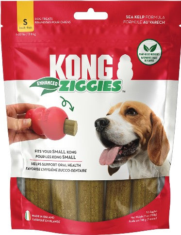 KONG Ziggies Enhanced Plant-Based Dog Treats Small, 7 oz 035585361871