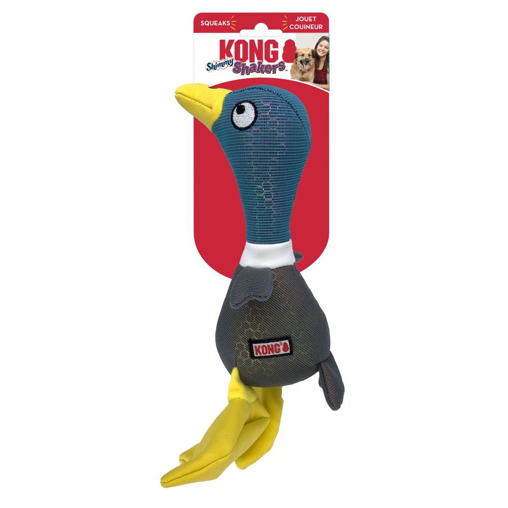 KONG Shakers Shimmy Dog Toy Mallard Medium 035585498515