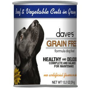 Dave's Dog Grain Free Beef & Vegetable In Gravy 13.2oz {L+x} C=12 685038117328