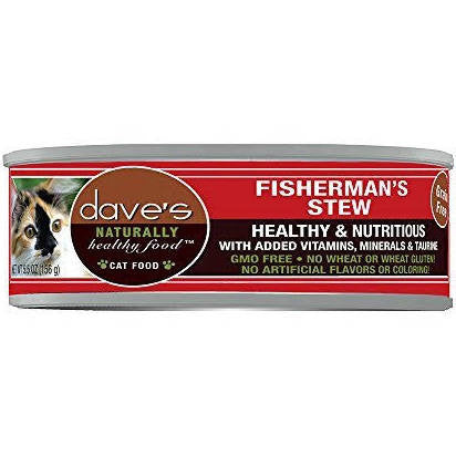 Dave’s Pet Cat Naturally Healthy Shredded Fisherman 5.5oz {L + x} C=24