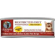 Dave’s Pet Cat Restricted Diet Grain Free Phosphorus Chicken 5.5oz (D)