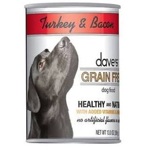 Dave’s Pet Food Dog Grain - free Turkey Bacon 13oz {L + x} C=12