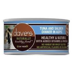 Dave’s Pet Food Tuna Shredded Salmon Jelly 3oz {L + x} C=24 - Cat