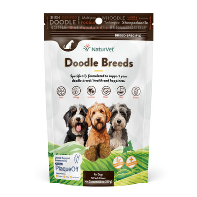NaturVet Breed-Specific Doodle Breed Supplement Soft Chew 50 ct 797801606653