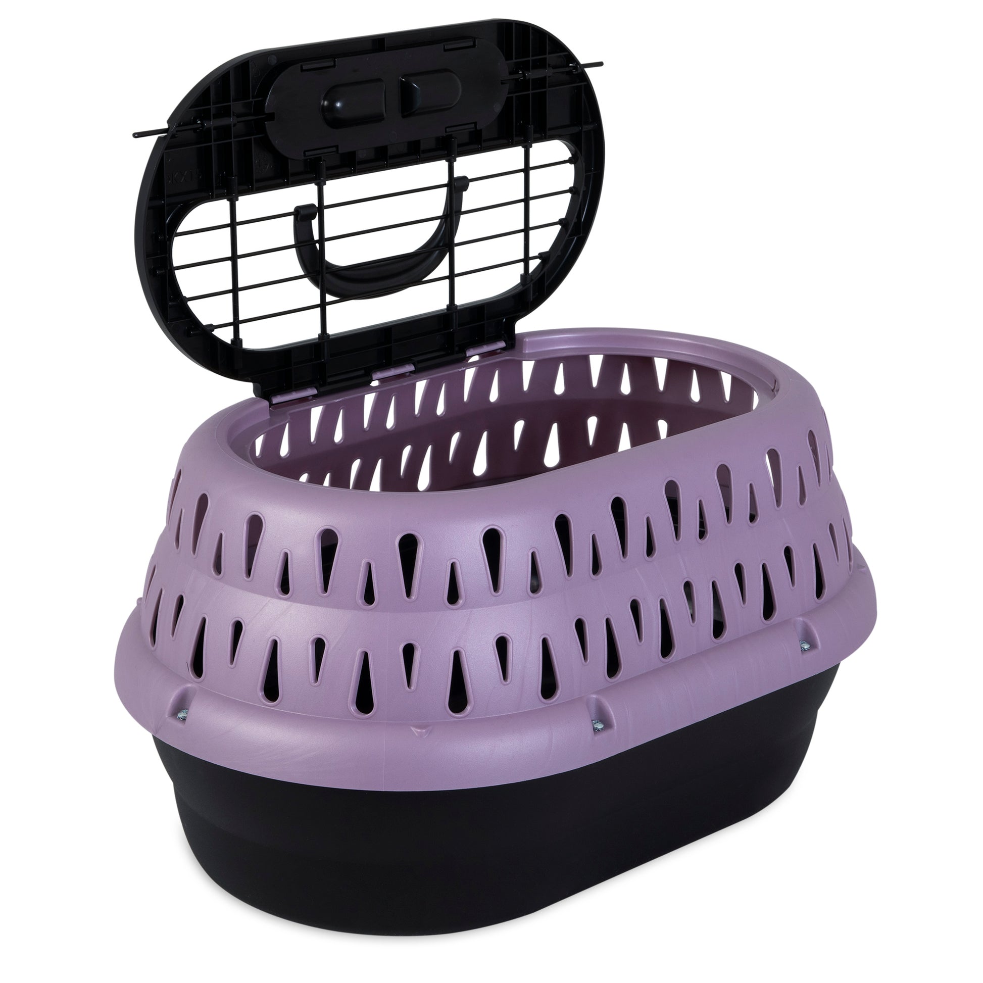 Petmate Top Load Cat Kennel Purple Grape 19 in 029695414558