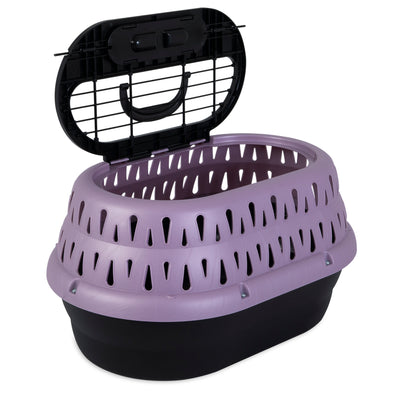 Petmate Top Load Cat Kennel Purple Grape 19 in 029695414558