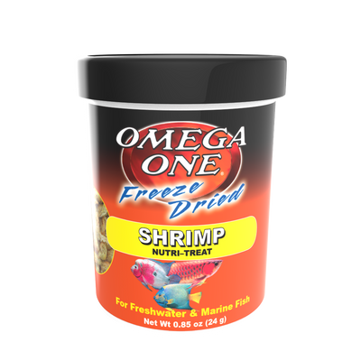 Omega One Freeze Dried Shrimp Fish Food .85 oz 698220003118