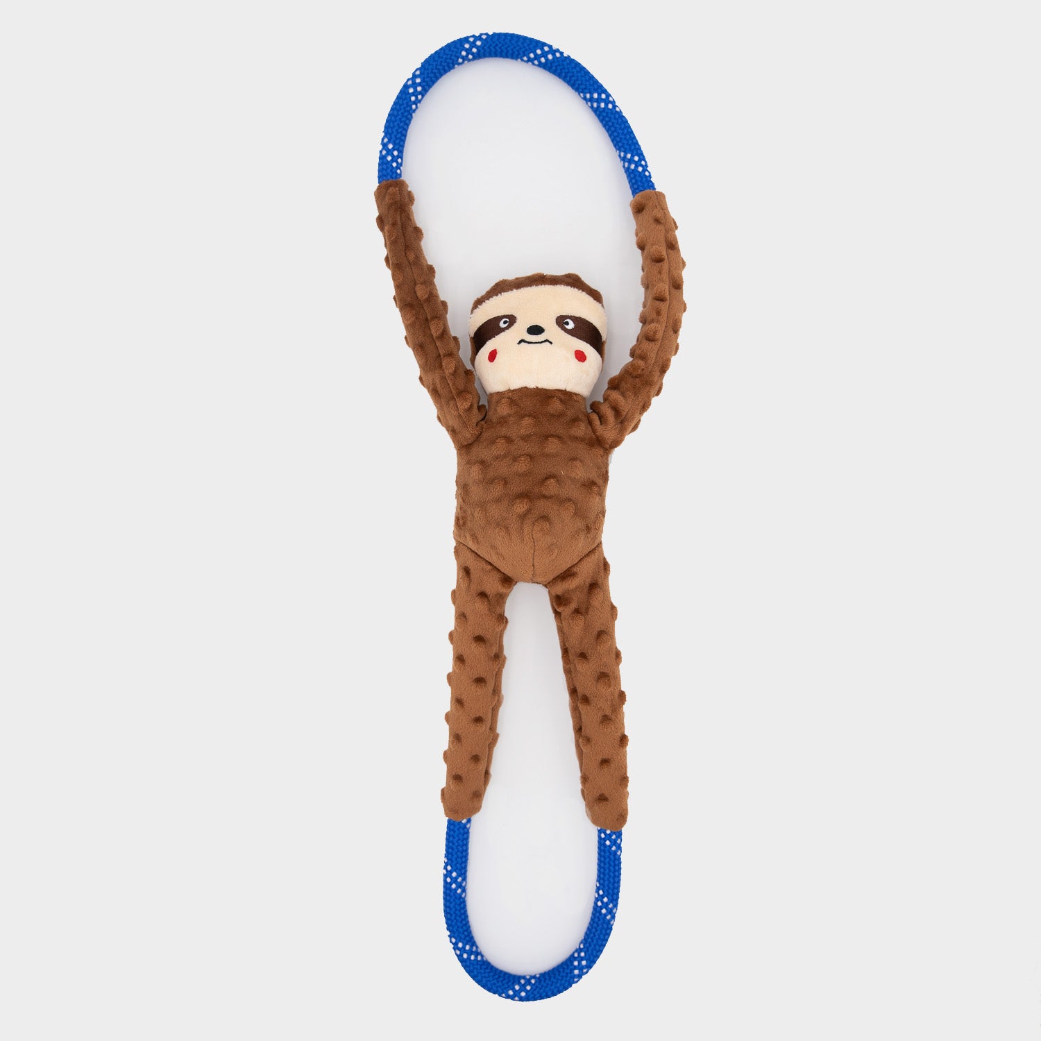 ZippyPaws RopeTugz Dog Toy Sloth Brown Large 818786019631