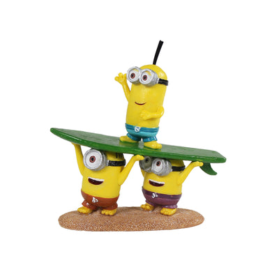 Penn-Plax Surfing Minions Aquarium Ornament Kevin, Stuart & Bob Small 030172104299