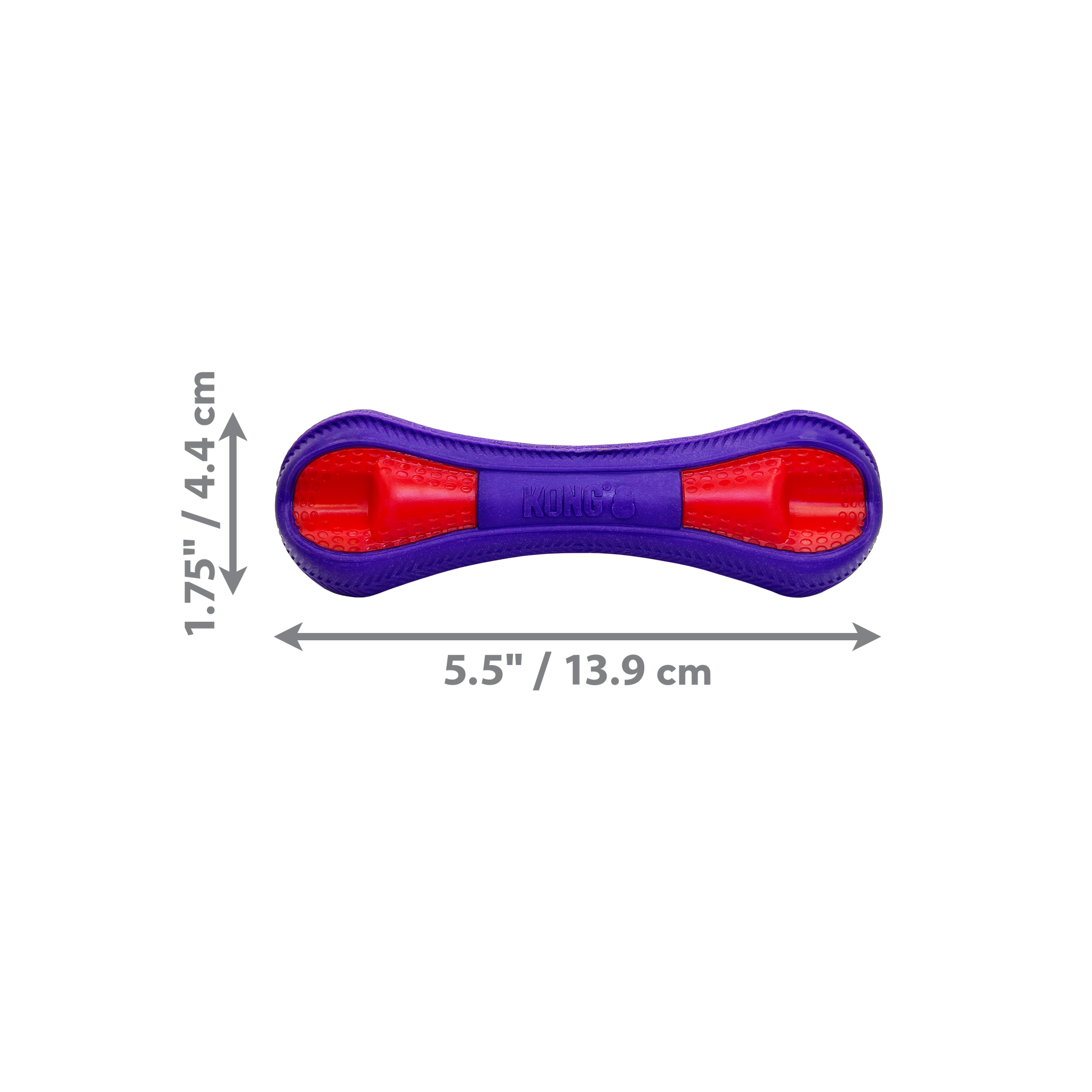 KONG Duets Duos Dog Toy Bone Small 035585504766