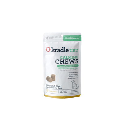 Kradle Calming CBD Dog Chews 5mg Chicken 30Ct Bag 850038315313