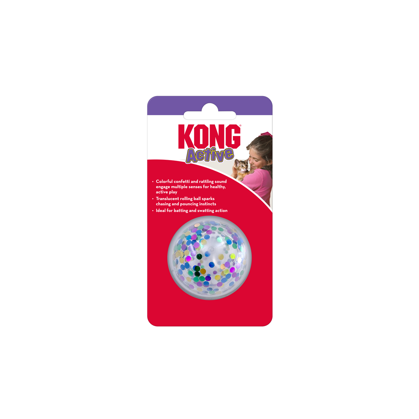 KONG Active Confetti Ball Cat Toy 035585503967