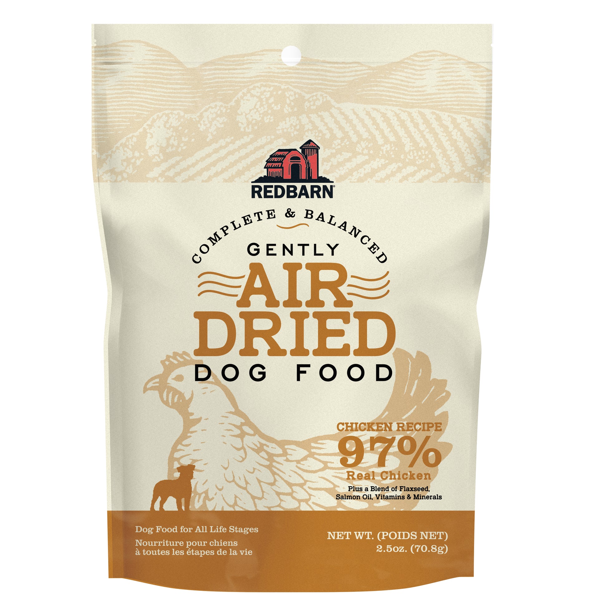 Redbarn Pet Products Gently Air Dried Trial Dog Food Chicken 12ea/2.5 oz 785184120262
