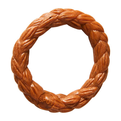 Bam-Bone Braid Ring Dog Toy Hickory 3 in 077234547700