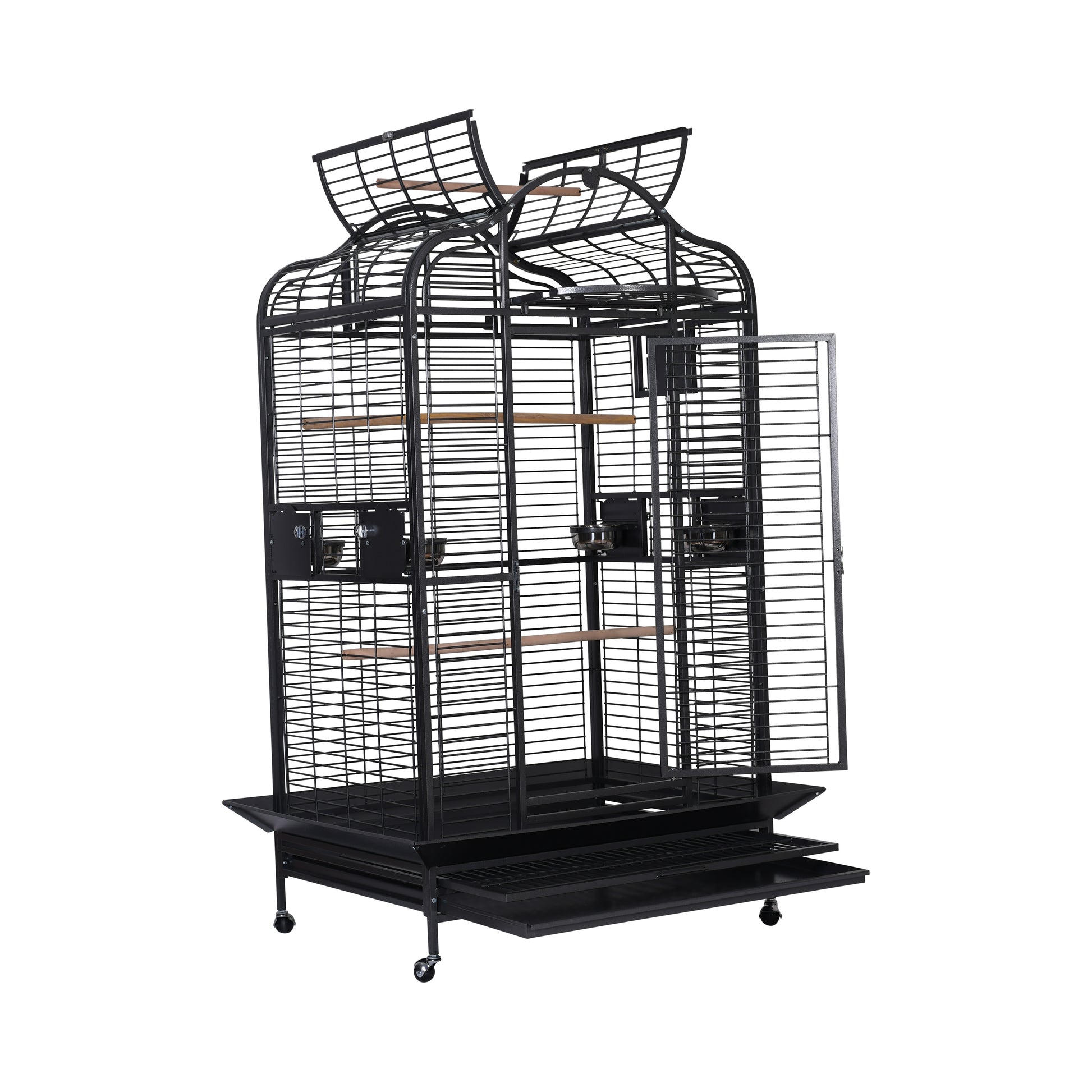 A & E Cages Majestic Parrot Cage Black X-Large, 40In X 30In X 75 in 644472009446